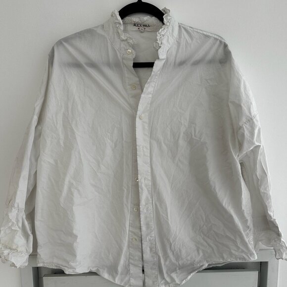 Alex Mill Tops - Alex Mill Frillie White Button Down